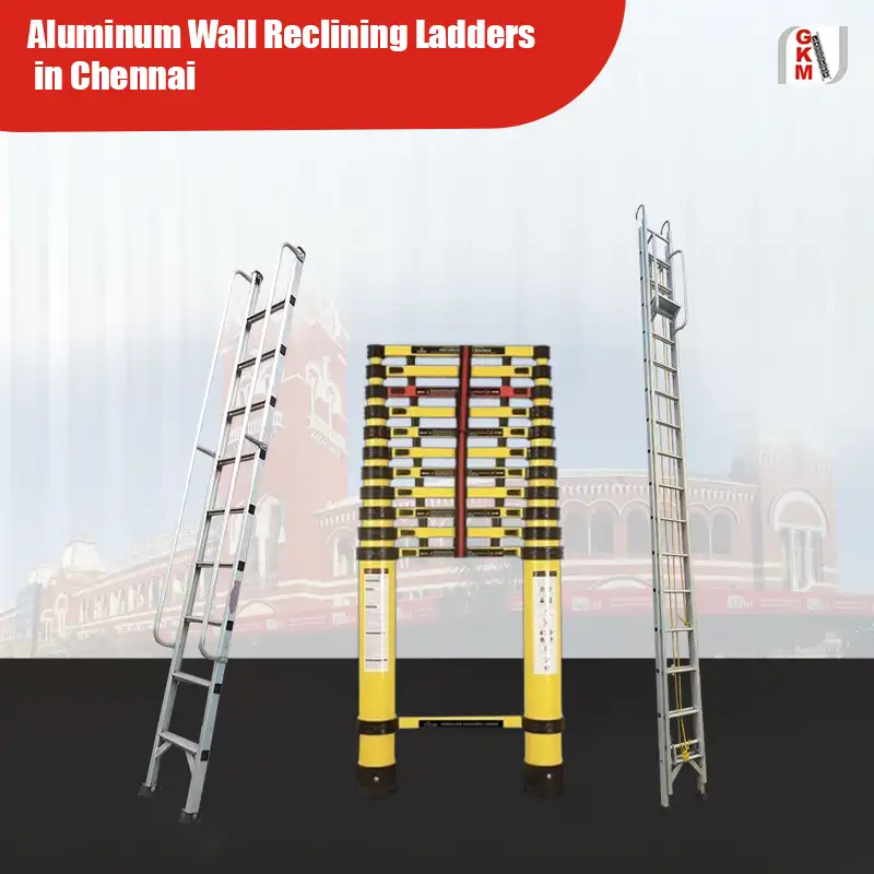 Aluminium wall straight ladder designed for safe and durable industrial access in Chennai