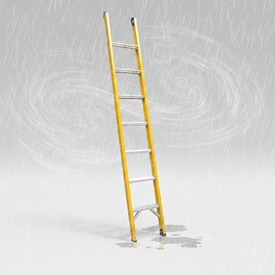 Ladder manufactured to meet industrial safety standards and compliance norms