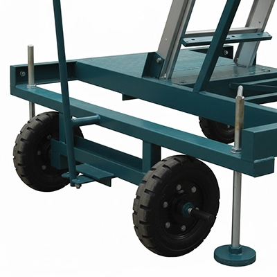 Mobile tanker ladder models with wheels for easy relocation across industrial work areas
